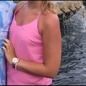 JCrew Scalloped tank top